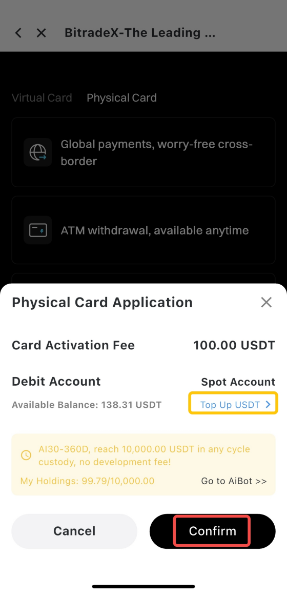 BitradeX BTX Card (Physical Card) Application and Activation Tutorial
