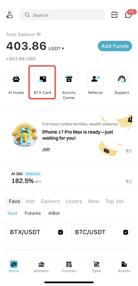 BitradeX BTX Card (Physical Card) Application and Activation Tutorial