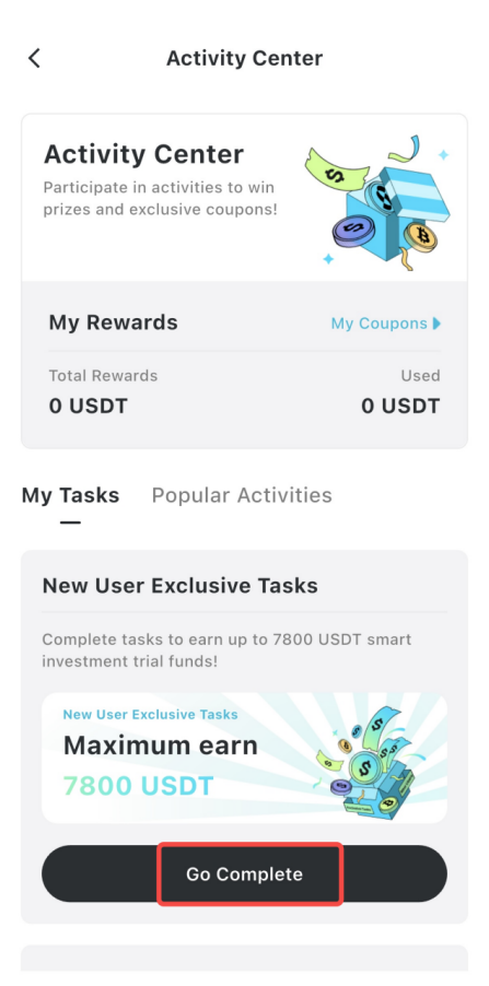 Bitradex New User Reward Collection and Usage Guide