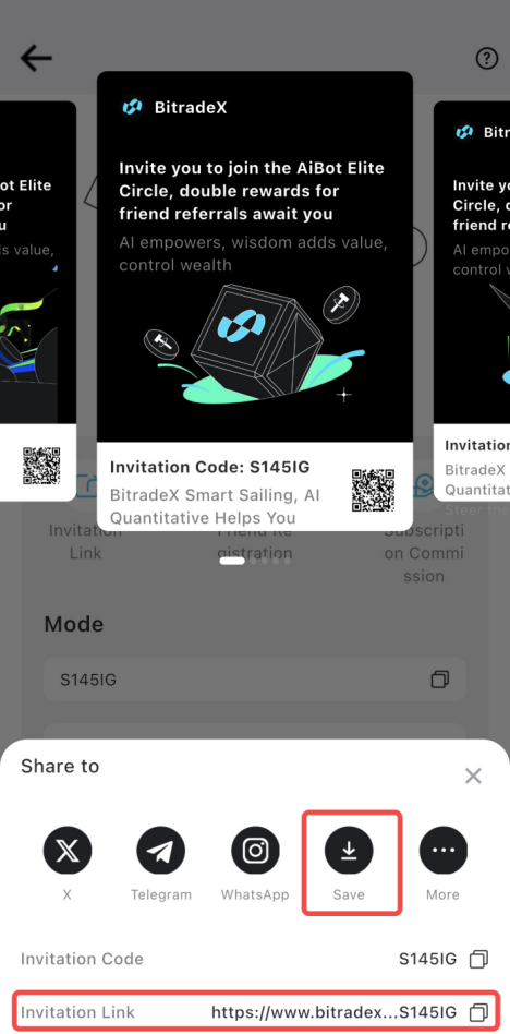 Bitradex Invite Friends Link Sharing Guide